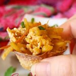 Veggies and Chicken in Wonton Cups